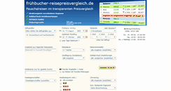 Desktop Screenshot of fruehbucher-reisepreisvergleich.de